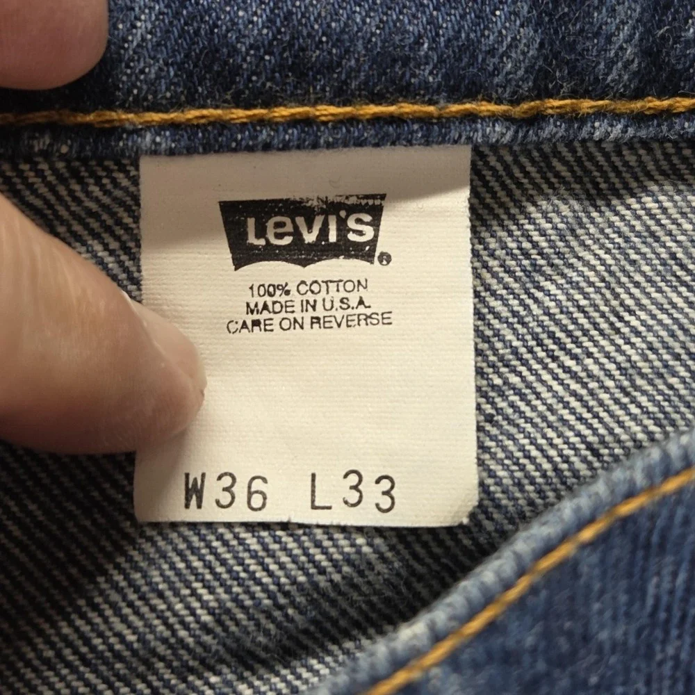Vintage Levis 517 Jeans Mens Blue Bootcut Made In USA Orange Tab 90s Fits‎ 32x32